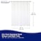 Kenney Mfg Microban Protected Medium Weight PEVA Shower Liner, 70in W x 72in H, Frosted MB61158 - alternate 7